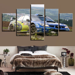 Subaru Impreza Sports Car Wall Art Canvas Decor Printing