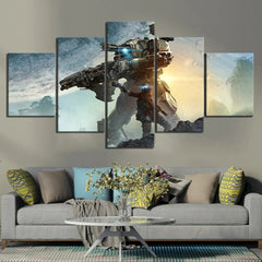 Titanfall 2 Mech Robot Game Wall Art Canvas Decor Printing