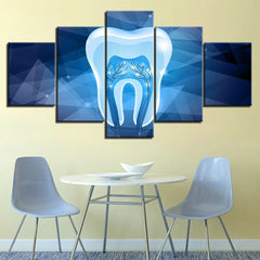 Tooth Dentist Abstract Art Wall Art Canvas Decor Printing