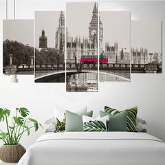 Vintage London View Landscape Wall Art Canvas Decor Printing