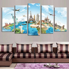 World-renowned Architecture Wall Art Canvas Decor Printing