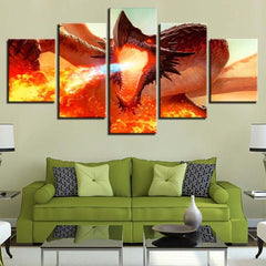 World of Warcraft Spitfire Dragon Wall Art Canvas Decor Printing