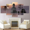 Image of Zen Buddha Statue Landscape Wall Art Canvas Decor Printing