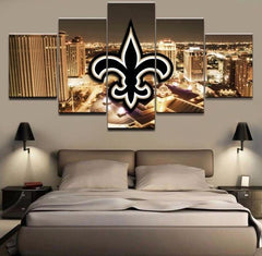 New Orleans Saints City Sports Team Wall Art Canvas Print - DelightedStore