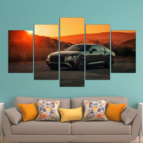 2020 Bentley Continental GT V8 Wall Art Canvas Decor Printing