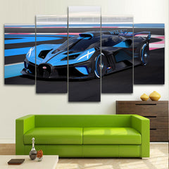 2020 Bugatti Bolide Concept Hyper Car Wall Art Canvas Decor Printing