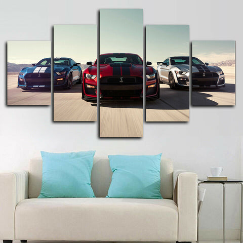 2020 Ford Mustang Shelby GT500 Wall Art Canvas Decor Printing