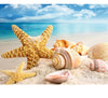 Image of 5D DIY Diamond Painting kit - Beach Shell starfish scenery home decor gift - DelightedStore