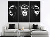 Image of 3 Wise Monkeys Hear No See No Speak No Evil Wall Art Canvas Print Decor