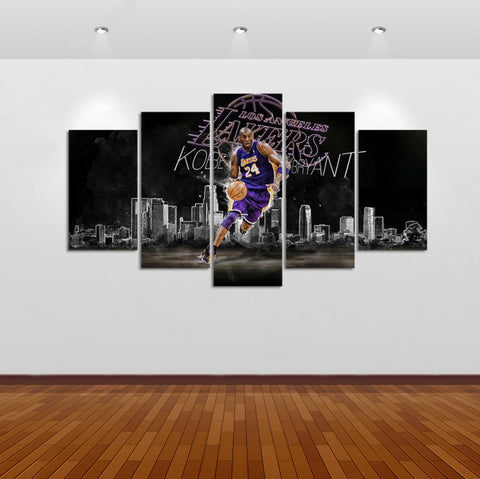 Kobe Bryant Los Angeles Lakers Wall Art Canvas Print - DelightedStore
