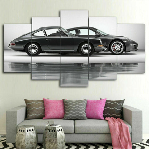 911 Classic Car Evolution Wall Art Canvas Decor Printing