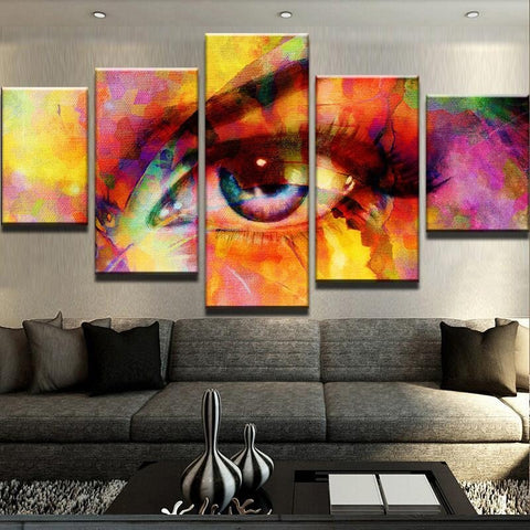 Abstract Color Eye Wall Art Canvas Decor Printing