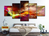 Image of Abstract Colorful Clouds Wall Art Canvas Decor Printing