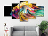 Image of Abstract Face Colorful Wall Art Canvas Decor Printing