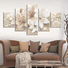 Image of Abstract Lily Flower Wall Art Canvas Decor Printing