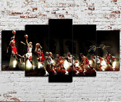 Abstract Michael Jordan Basketball Wall Art Canvas Decor Printing