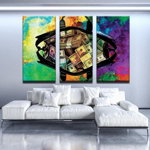 Abstract Money Bag Wall Art Canvas Decor Printing