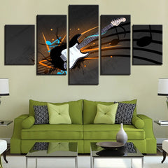 Abstract Music Guitar Wall Art Canvas Decor Printing