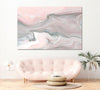 Image of Abstract Pink Marble Wall Art Canvas Print Decor-1Panel
