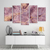 Image of Abstract Pink Marble Stone Texture Wall Art Canvas Decor Printing