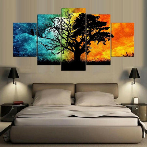 Abstract Season Tree Wall Art Canvas Decor Printing