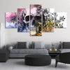 Image of Abstract Skull Wall Art Canvas Decor Printing