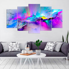 Abstract Space Storm Watercolor Wall Art Canvas Decor Printing