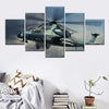 Image of Aircraft Helicopter War Fighting Wall Art Canvas Decor Printing
