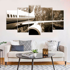 Airplane Flight Wall Art Canvas Decor Printing