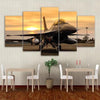 Image of Airplane Sunset Wall Art Canvas Decor Printing