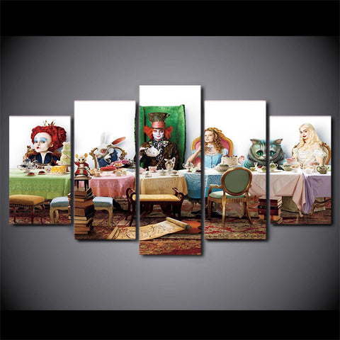Alice In Wonderland Johnny Depp Wall Art Canvas Decor Printing