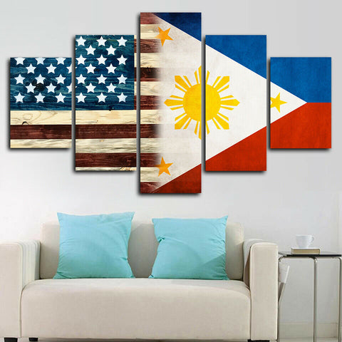 American-Philippine Wall Art Canvas Decor Printing
