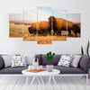 Image of American Bison Yellowstone National Park Wall Art Canvas Decor Printing
