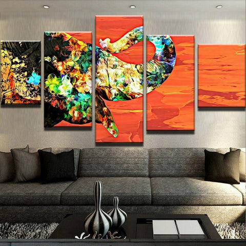 Artistic Elephant Wall Art Canvas Decor Printing