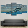 Image of Atlantic Sailfish Blue Marlin Fish Wall Art Canvas Decor Printing