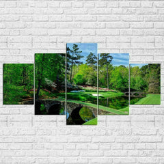 Augusta Masters Golf Course Nature Wall Art Canvas Decor Printing