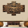 Image of Aztec Calendar Mayan Culture Wall Art Canvas Decor Printing
