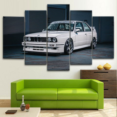 E30 3 Series Classic Car Wall Art Canvas Decor Printing