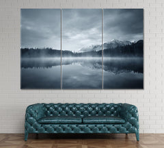 National Park Lake Herbert Wall Art Canvas Print Decor-3Panels