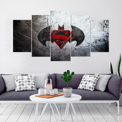 Batman v Superman Super Hero Wall Art Canvas Decor Printing
