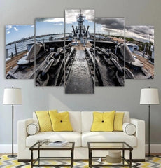 Battleship Missouri Wall Art Canvas Decor Printing