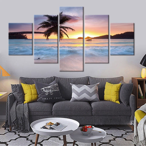 Beach Sea View Wall Art Canvas Decor Printing