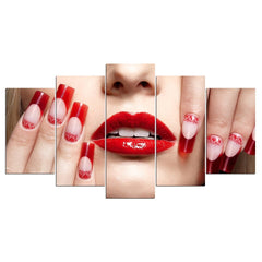 Beauty Girl Nail Salon Make Up-5 Wall Art Canvas Decor Printing