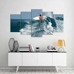 Big Wave Surfing Wall Art Canvas Decor Printing