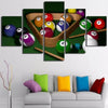 Image of Billiards Pool Balls Cue Wall Art Canvas Decor Printing