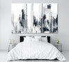 Image of Black And White Abstract Wall Art Canvas Print Decor