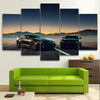 Image of Black Chevrolet Camaro Roadster Wall Art Canvas Decor Printing