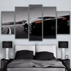 Image of Black Lamborghini Wall Art Canvas Decor Printing