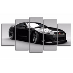 Black Nissan GT-R Nismo Car Wall Art Canvas Decor Printing