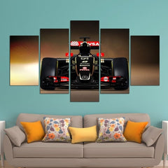 Black Racing Car Wall Art Canvas Decor Printing